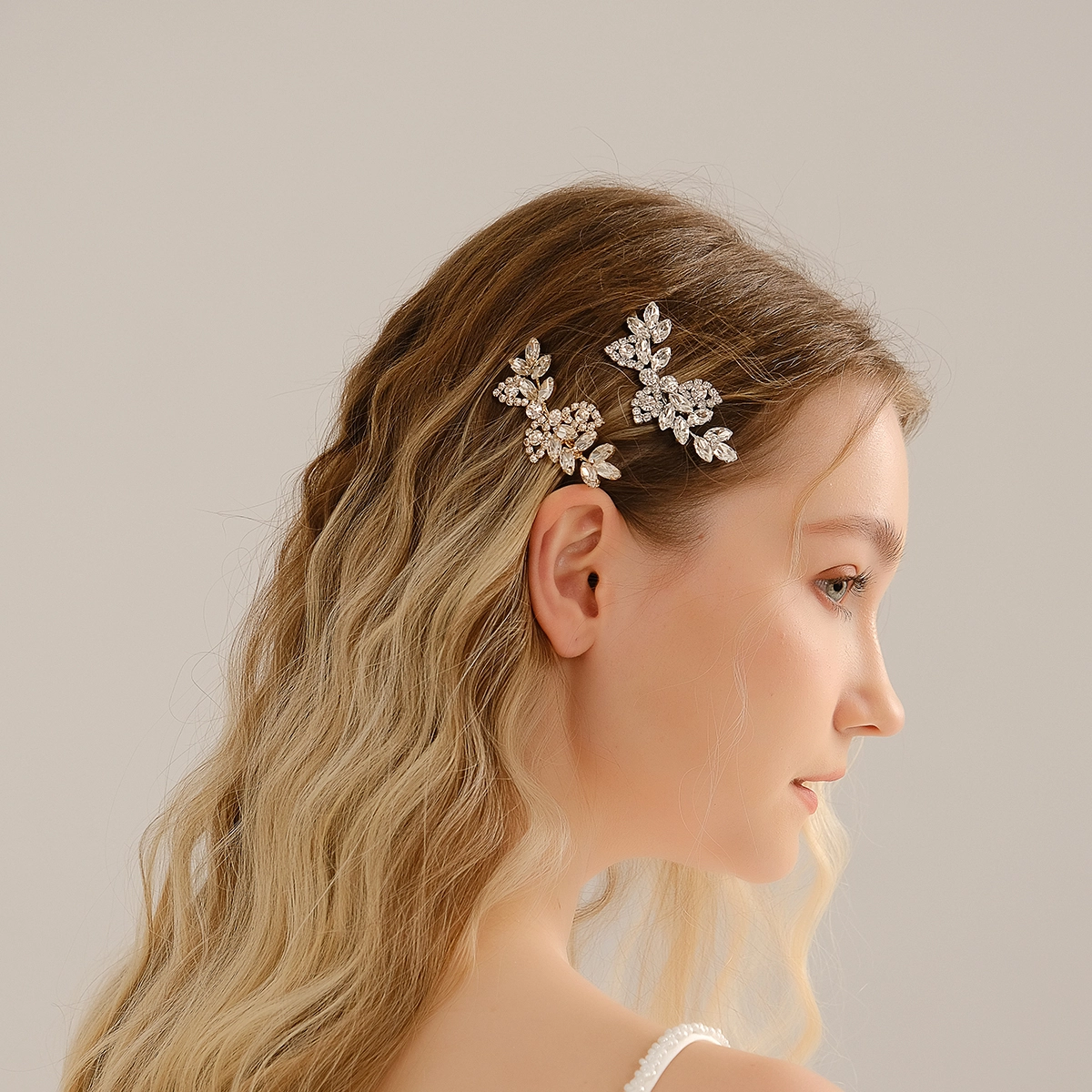 Luxury Rhinestone Hair Clips for Women Elegant Crystal Hair Accessories 1