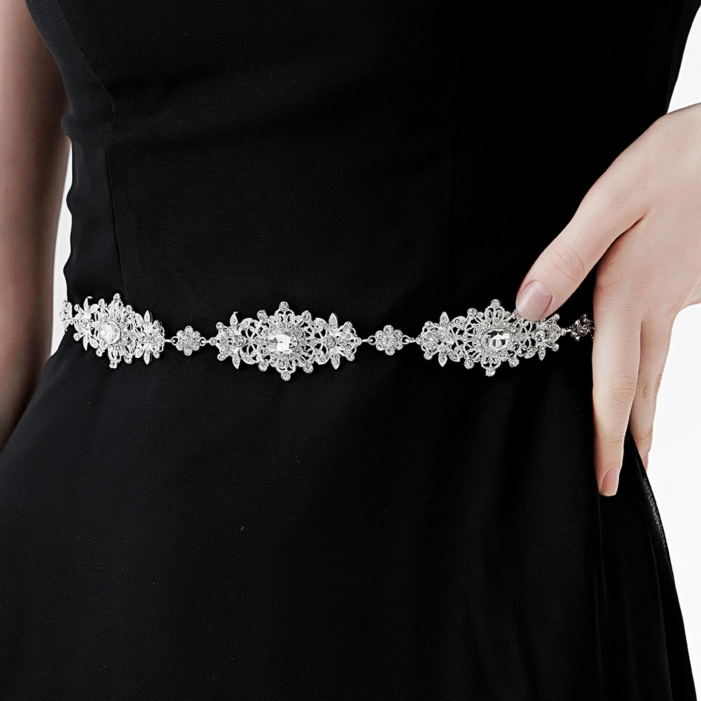 New Style Shiny Rhinestone Bridal Belt Luxurious Wedding Dress Waist Accessories 1